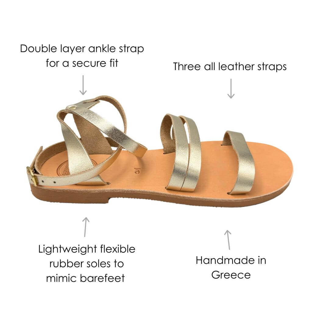 Gia Sandal in Champagne - Shoeq