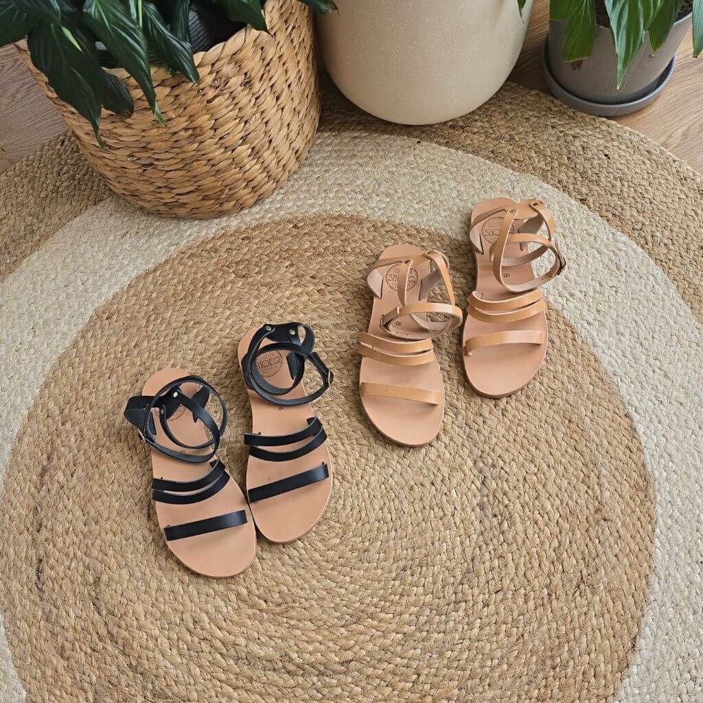 Gia Sandal in Charcoal - Shoeq