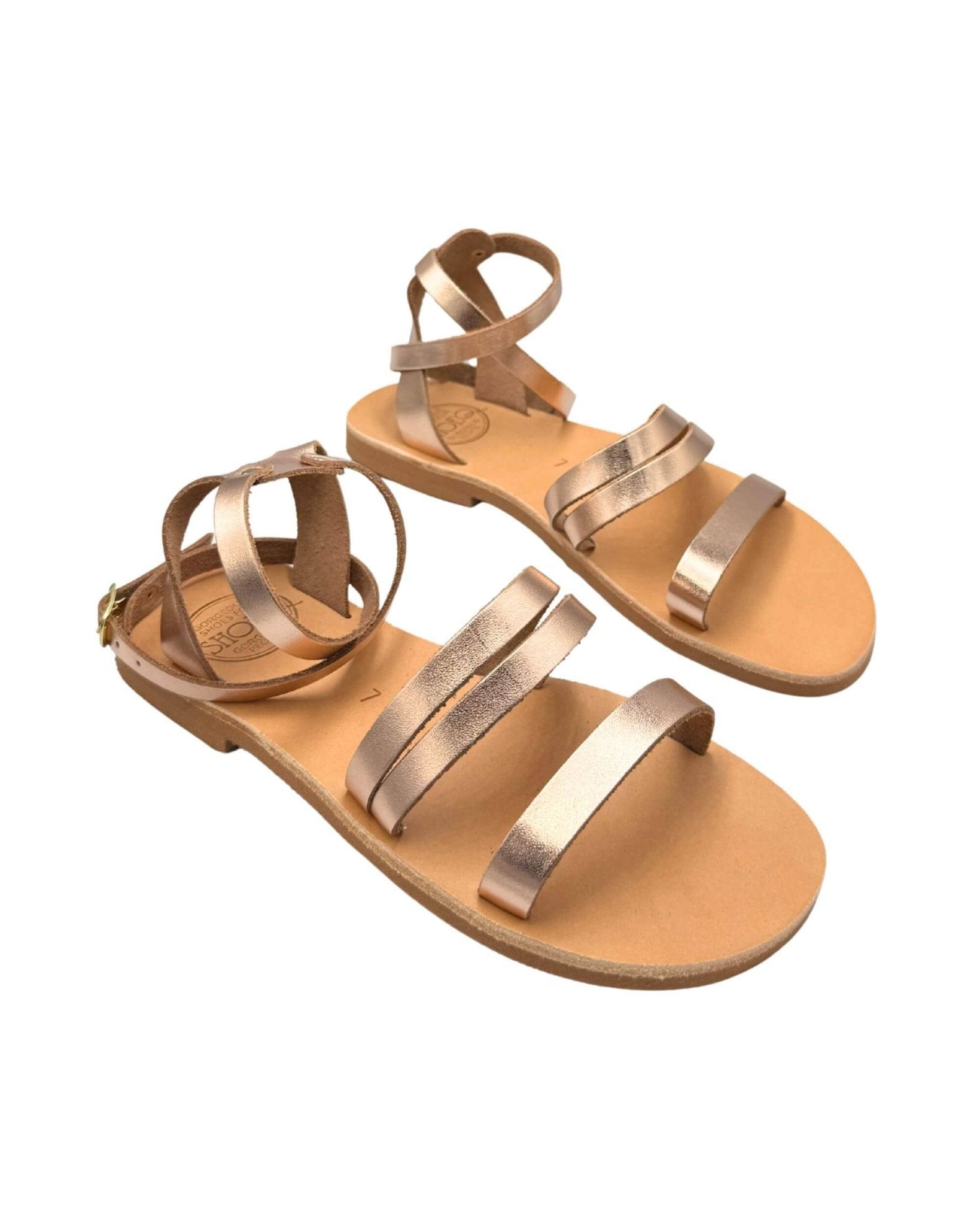 Ladies flat sandals rose gold Dubai ladies night office comfortable
