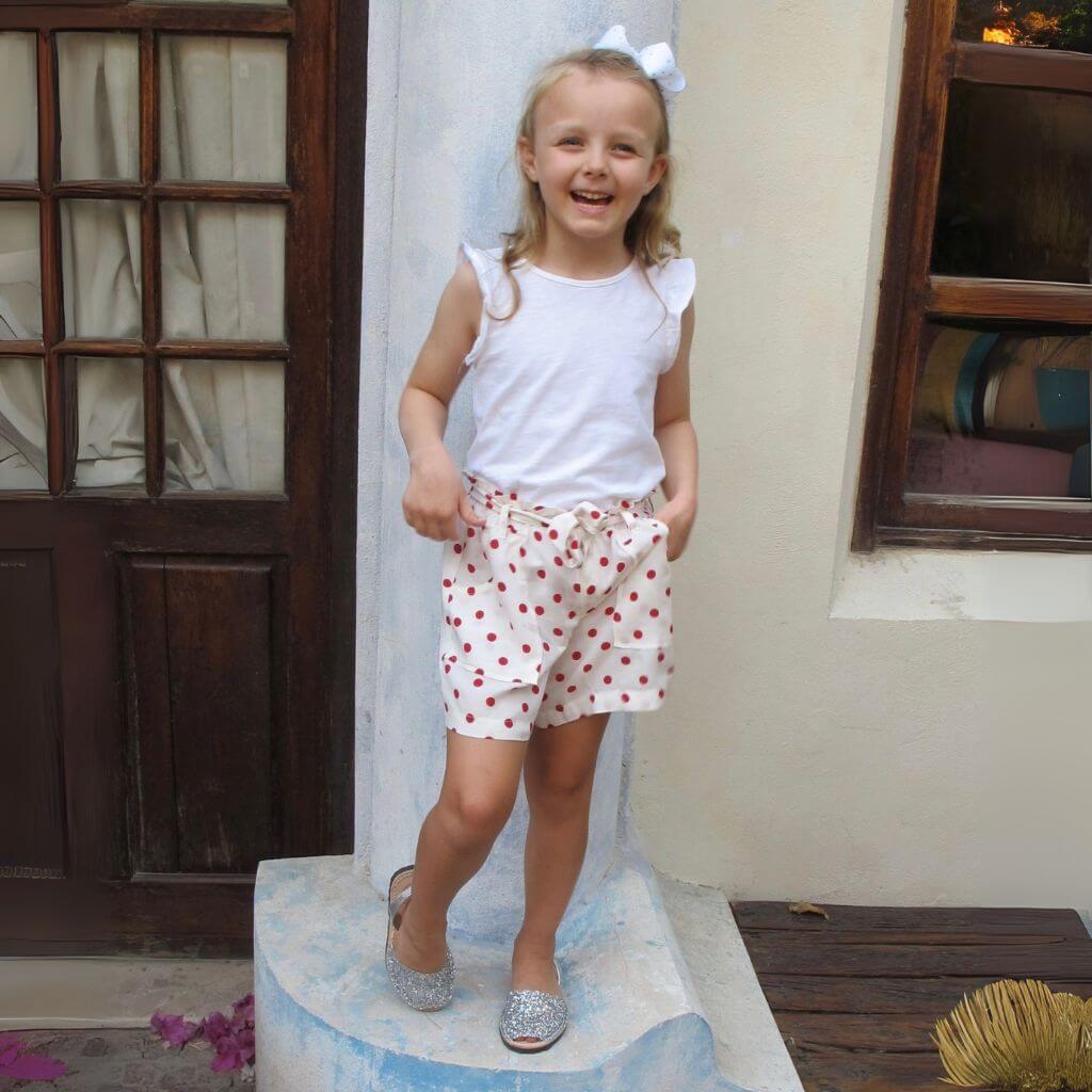 Girls Classic Avarca in Silver Glitter - Shoeq