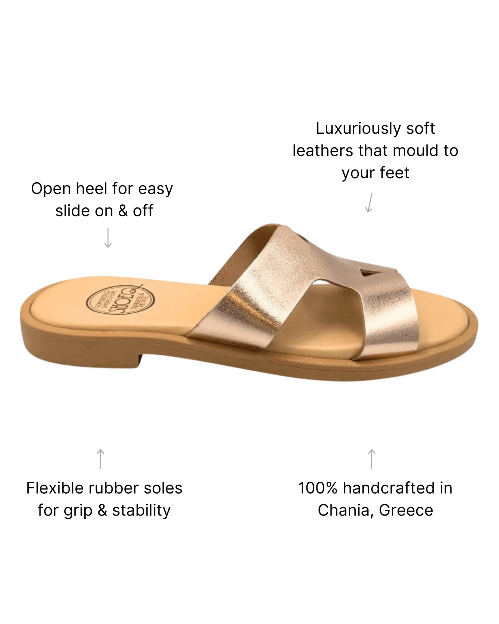 Hania LUXE in Rose Gold - Shoeq