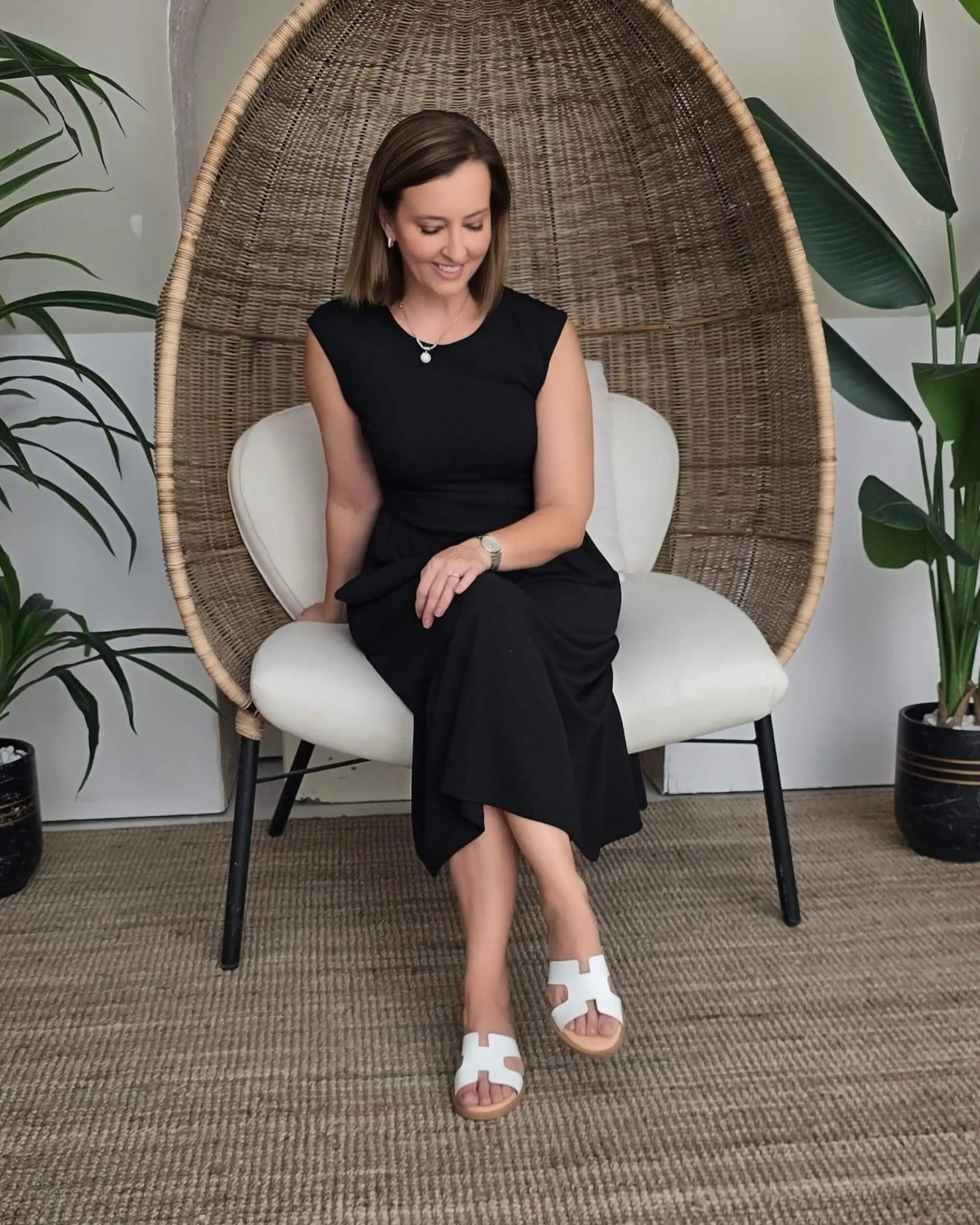 Hania LUXE in White - Shoeq