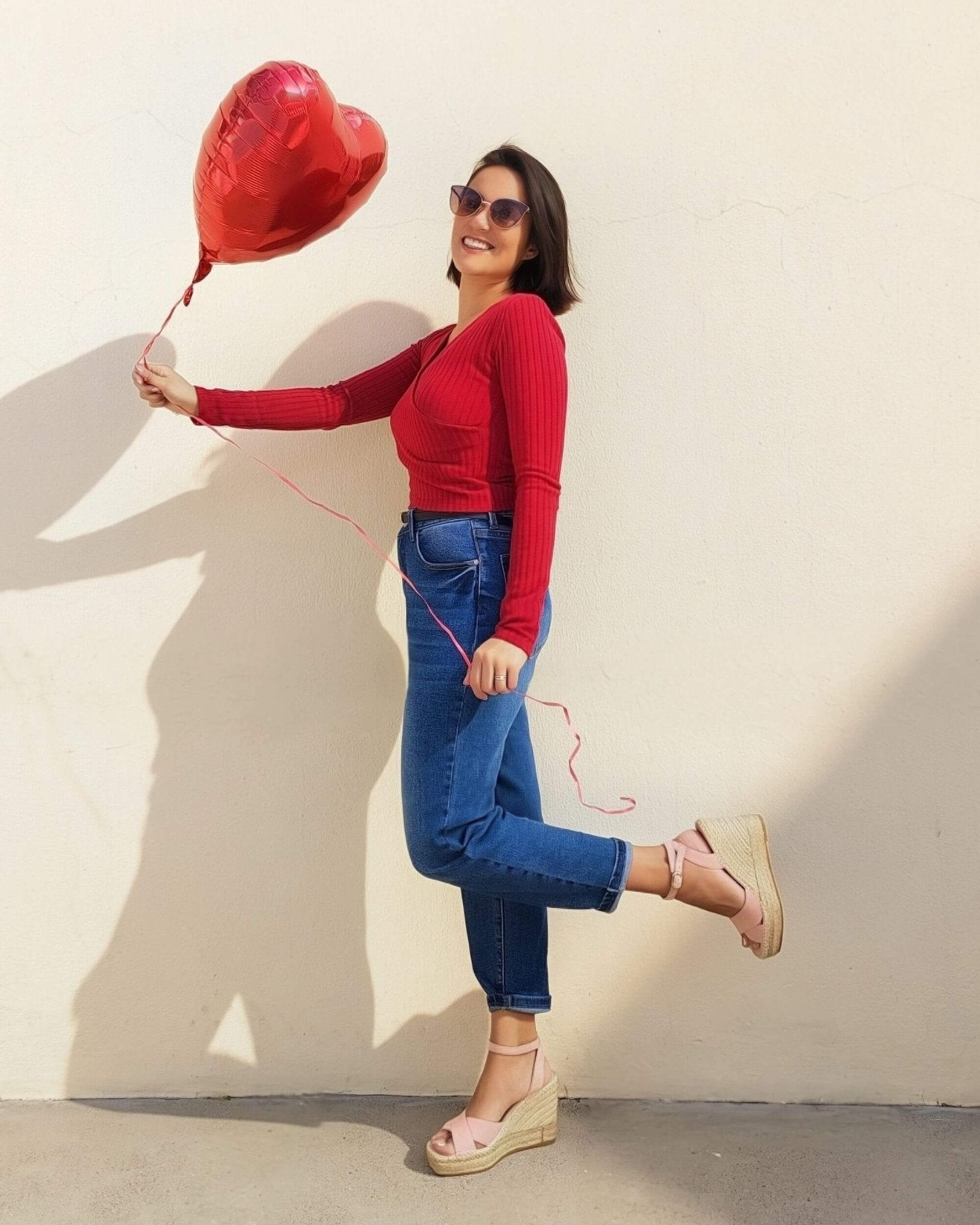 Lucia Espadrille Wedge in Rose - Shoeq