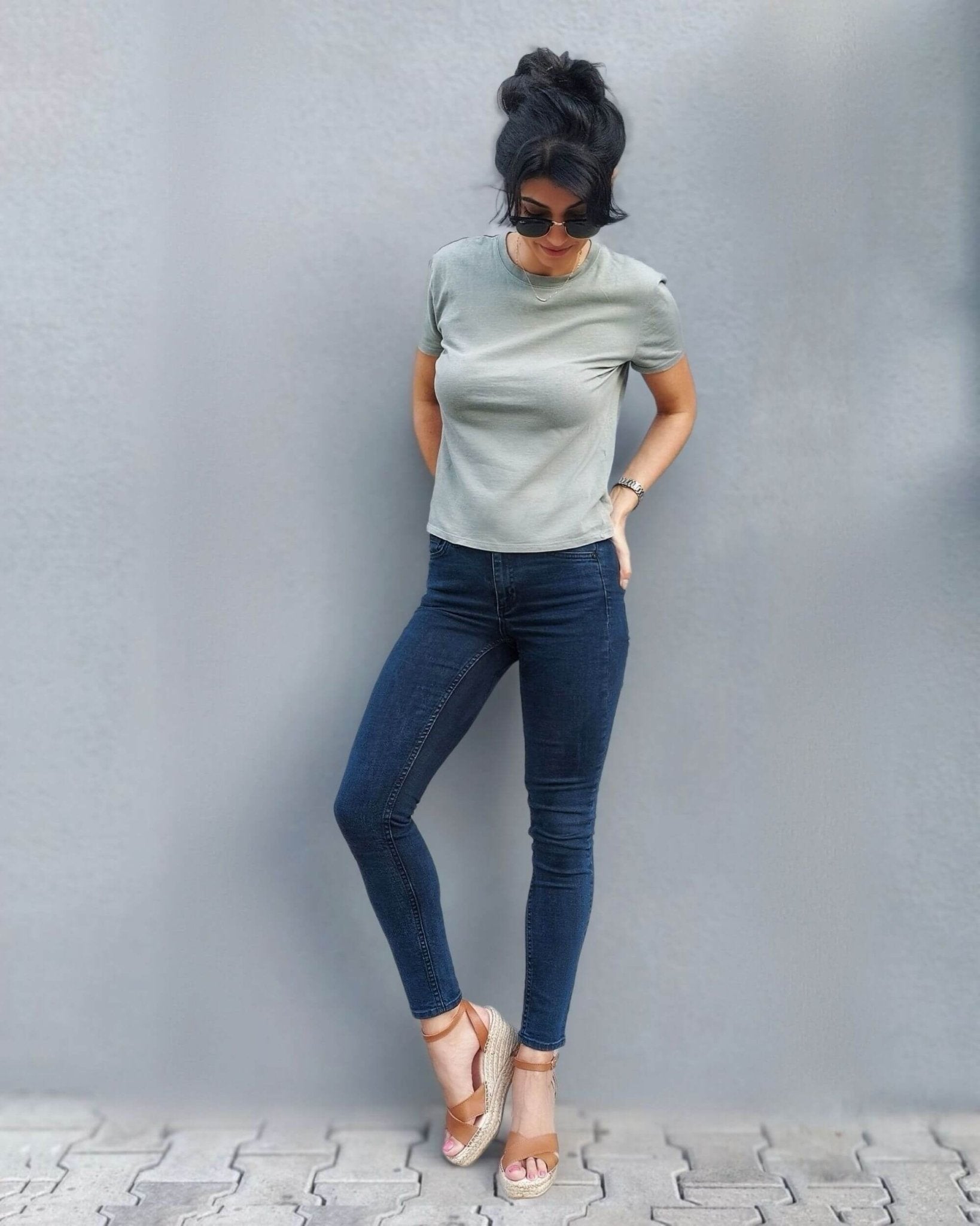 Lucia Espadrille Wedge in Tan - Shoeq