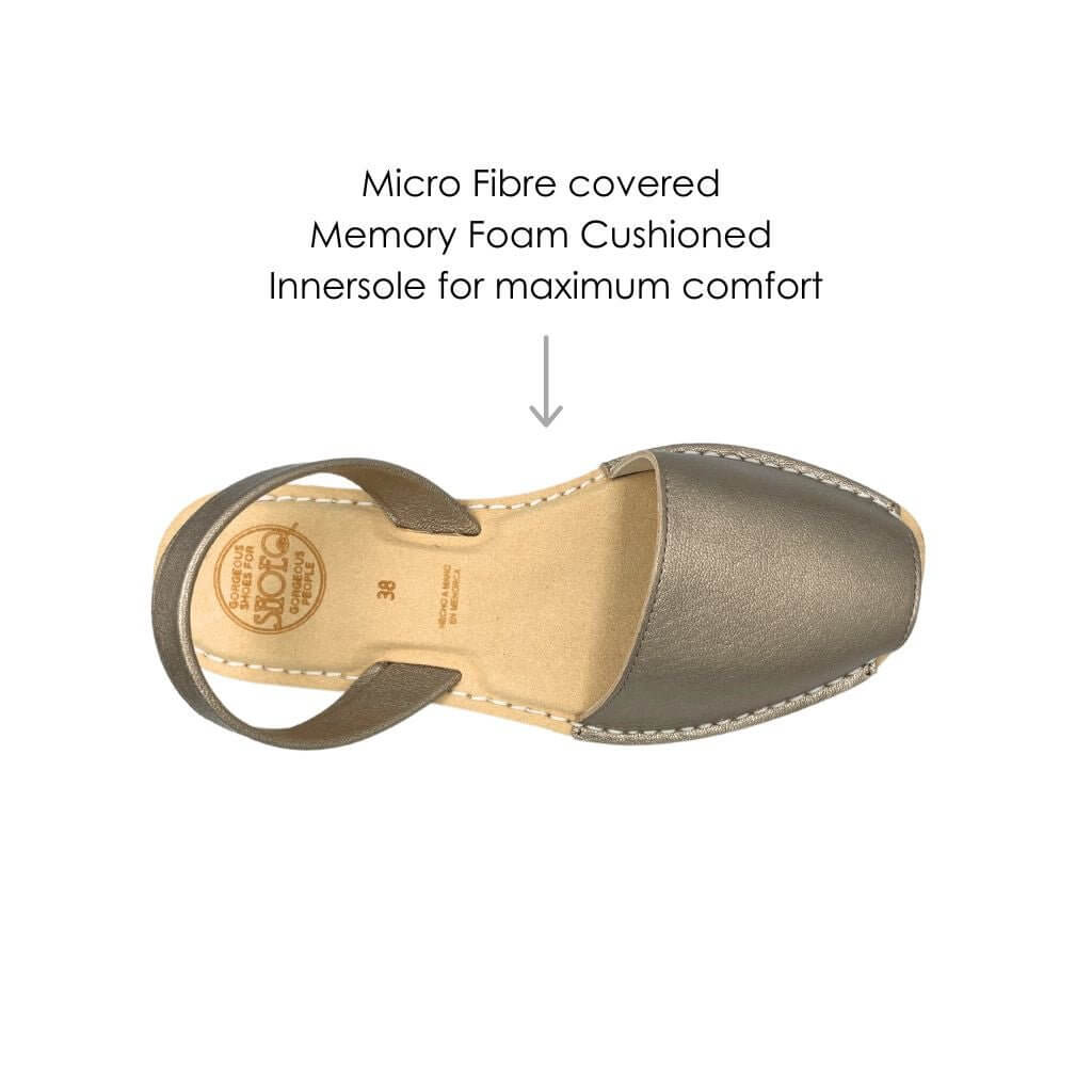 Luxe Premium Avarca in Bronze - Shoeq