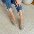 Luxe Premium Avarca in Champagne Glitter - Shoeq