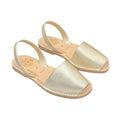 Luxe Premium Avarca in Champagne Metallic - Shoeq