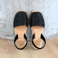 Luxe Premium Avarca in Midnight Glitter (Vegan) - Shoeq