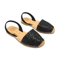 Luxe Premium Avarca in Midnight Glitter (Vegan) - Shoeq