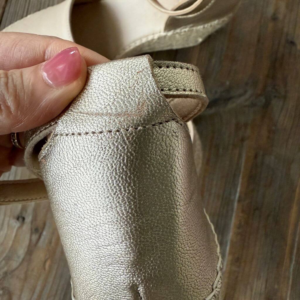 Maya Espadrille Wedge in Sandy Champagne - Outlet item - Size 39 - Shoeq