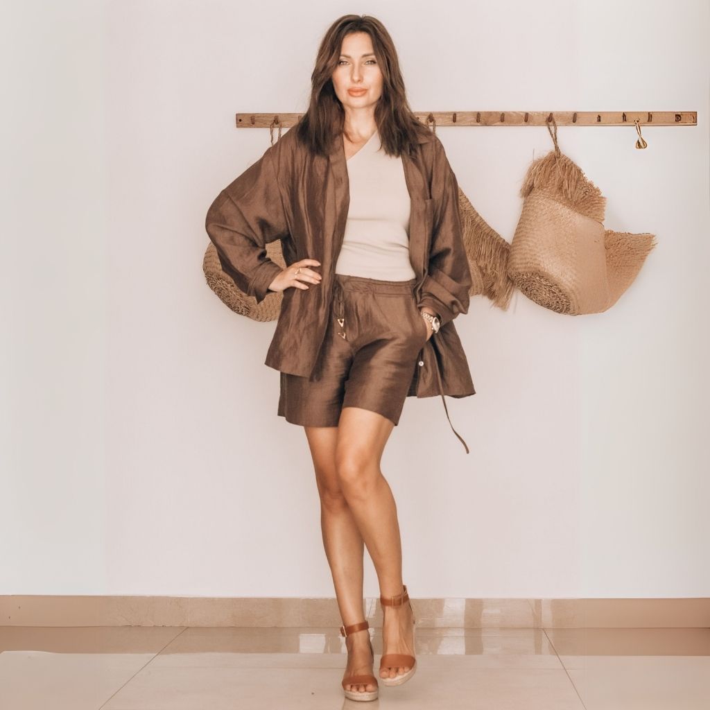 Olivia Espadrille Wedge in Tan - Shoeq