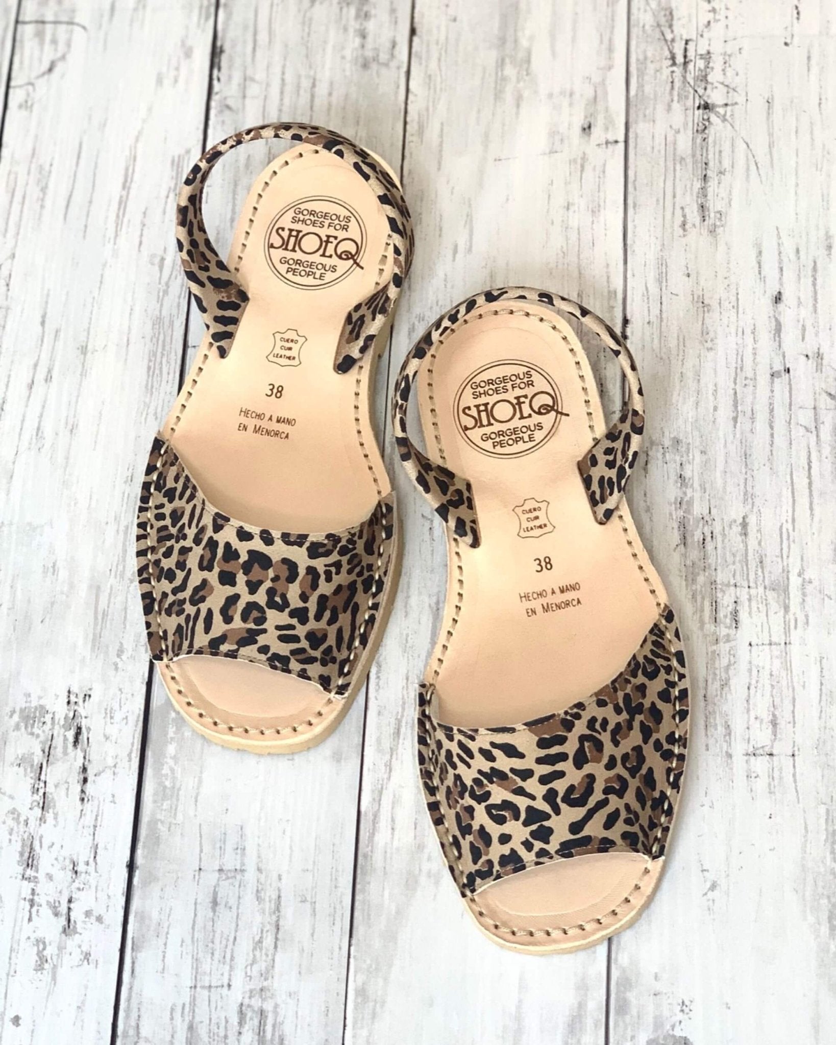 Peekaboo Avarca in Dark Leopard - Shoeq