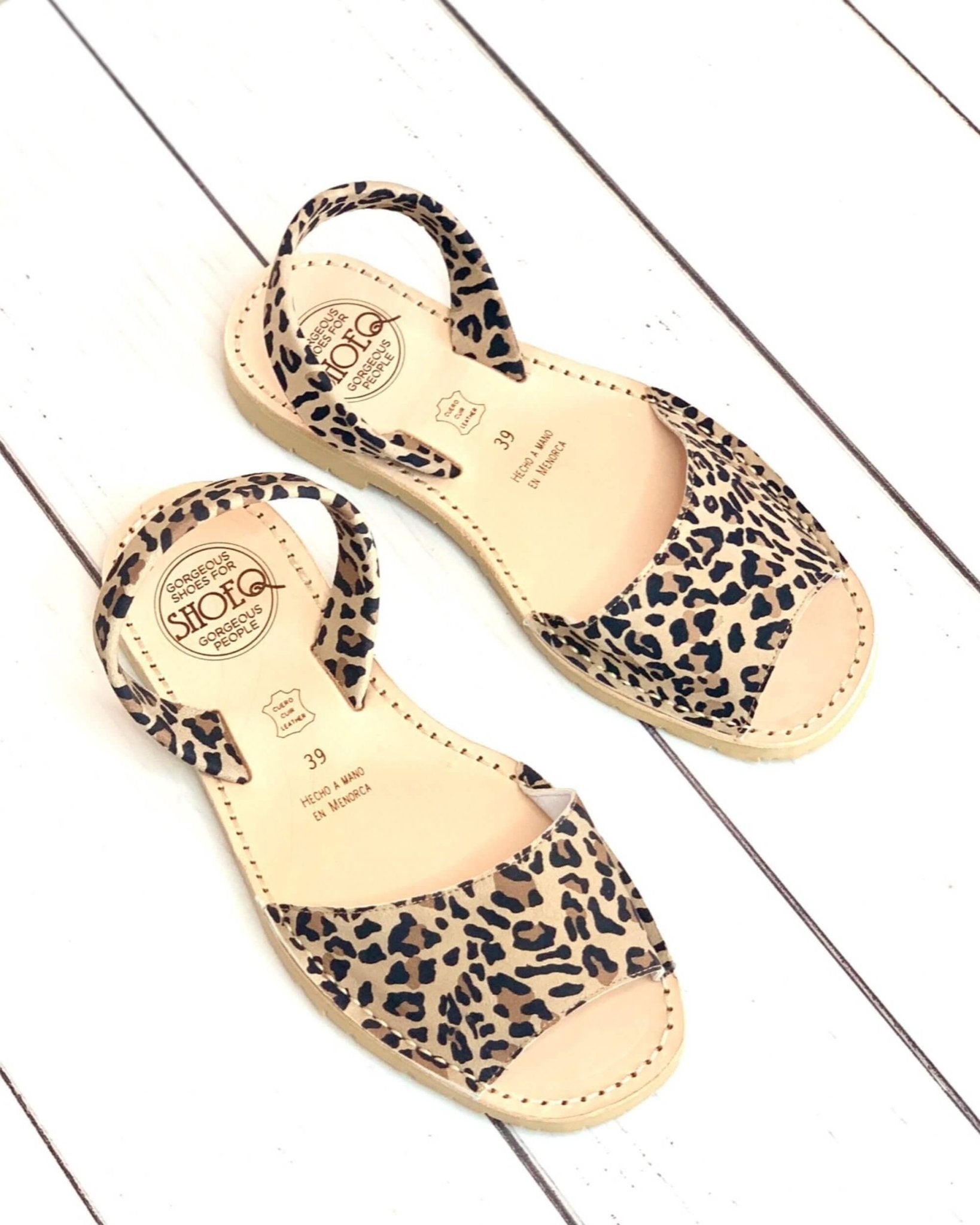 Peekaboo Avarca in Dark Leopard - Shoeq