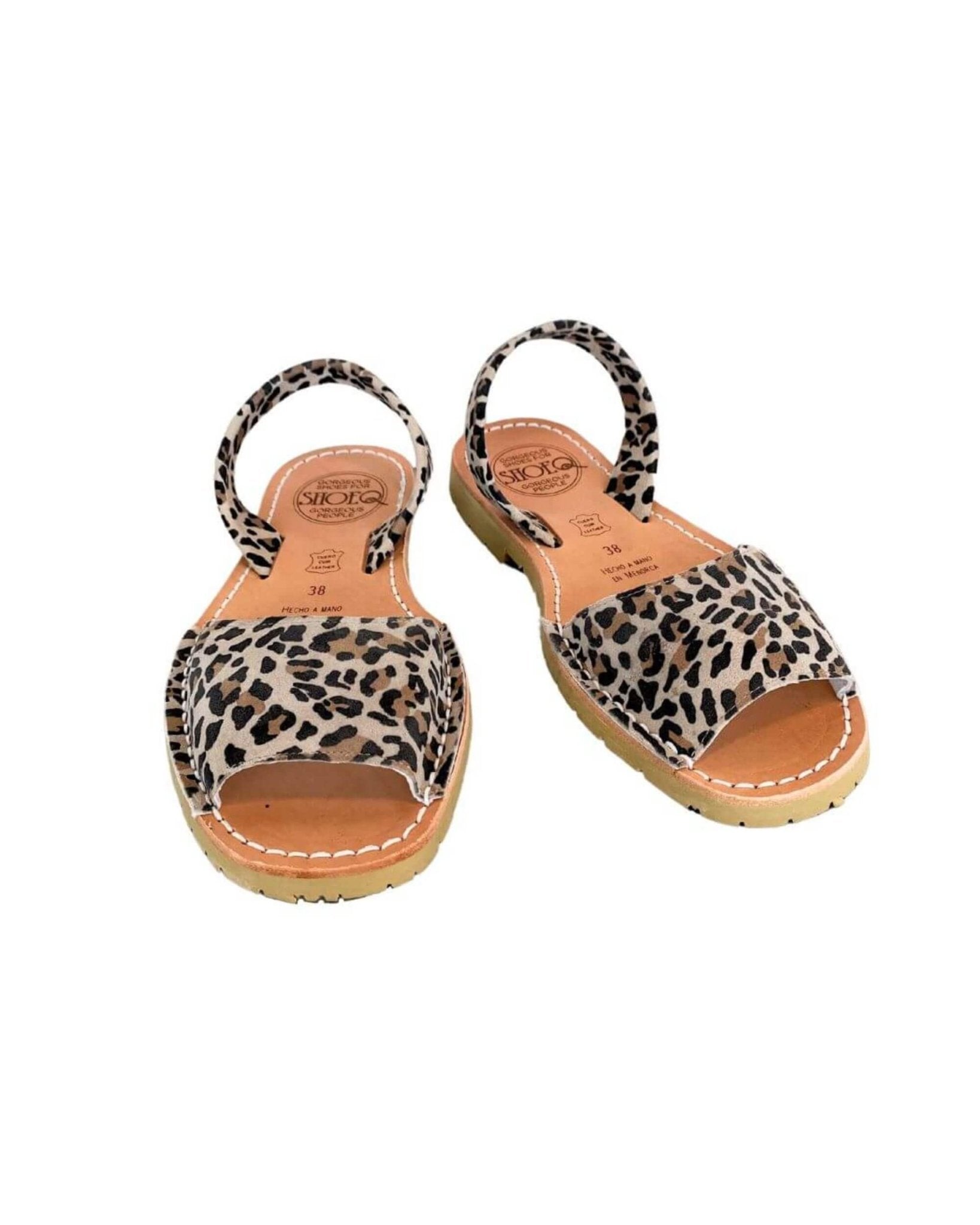 Peekaboo Avarca in Dark Leopard - Shoeq