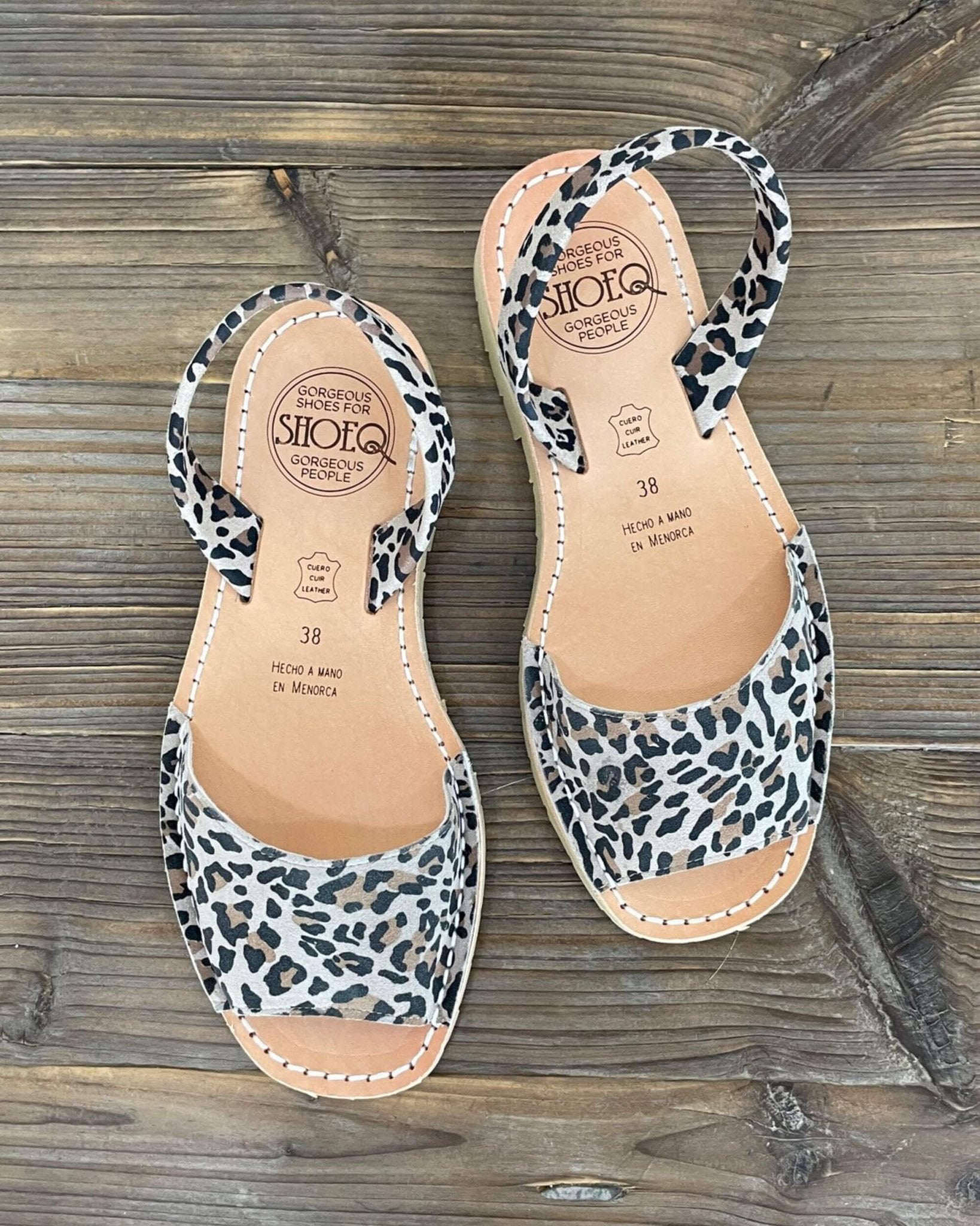 Peekaboo Avarca in Dark Leopard - Shoeq