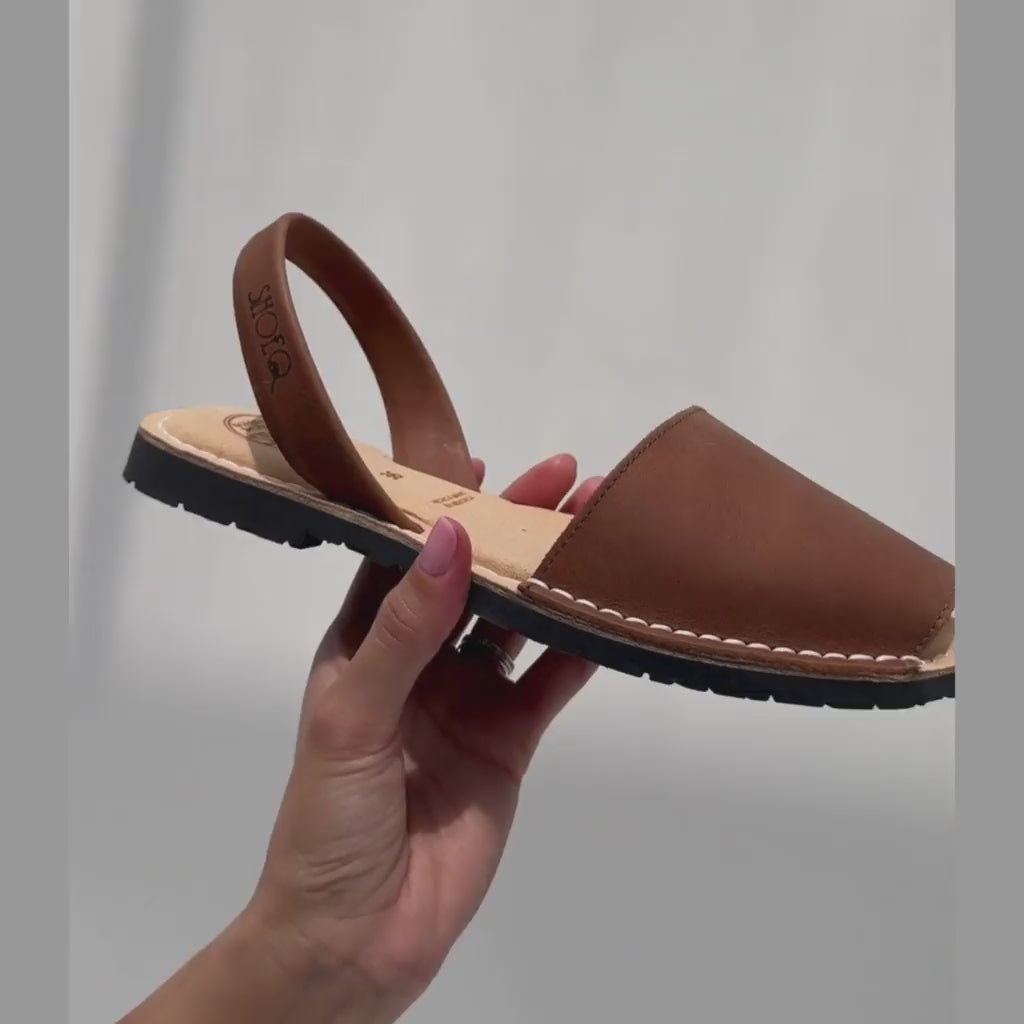 Handcrafted chocolate brown flat shoes teachers Dubai