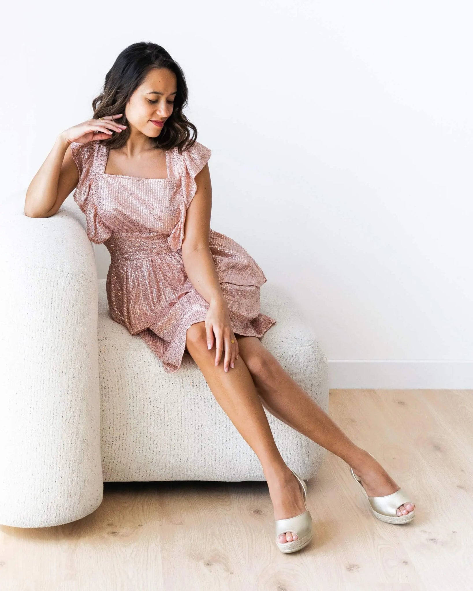 Roxy Espadrille Wedge in Champagne - Shoeq