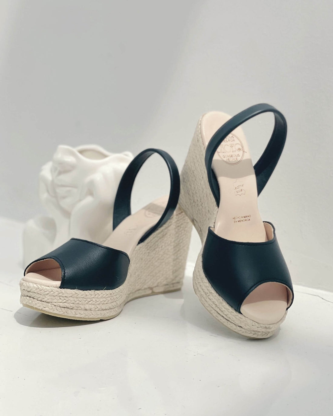 Roxy Espadrille Wedge in Charcoal - Shoeq