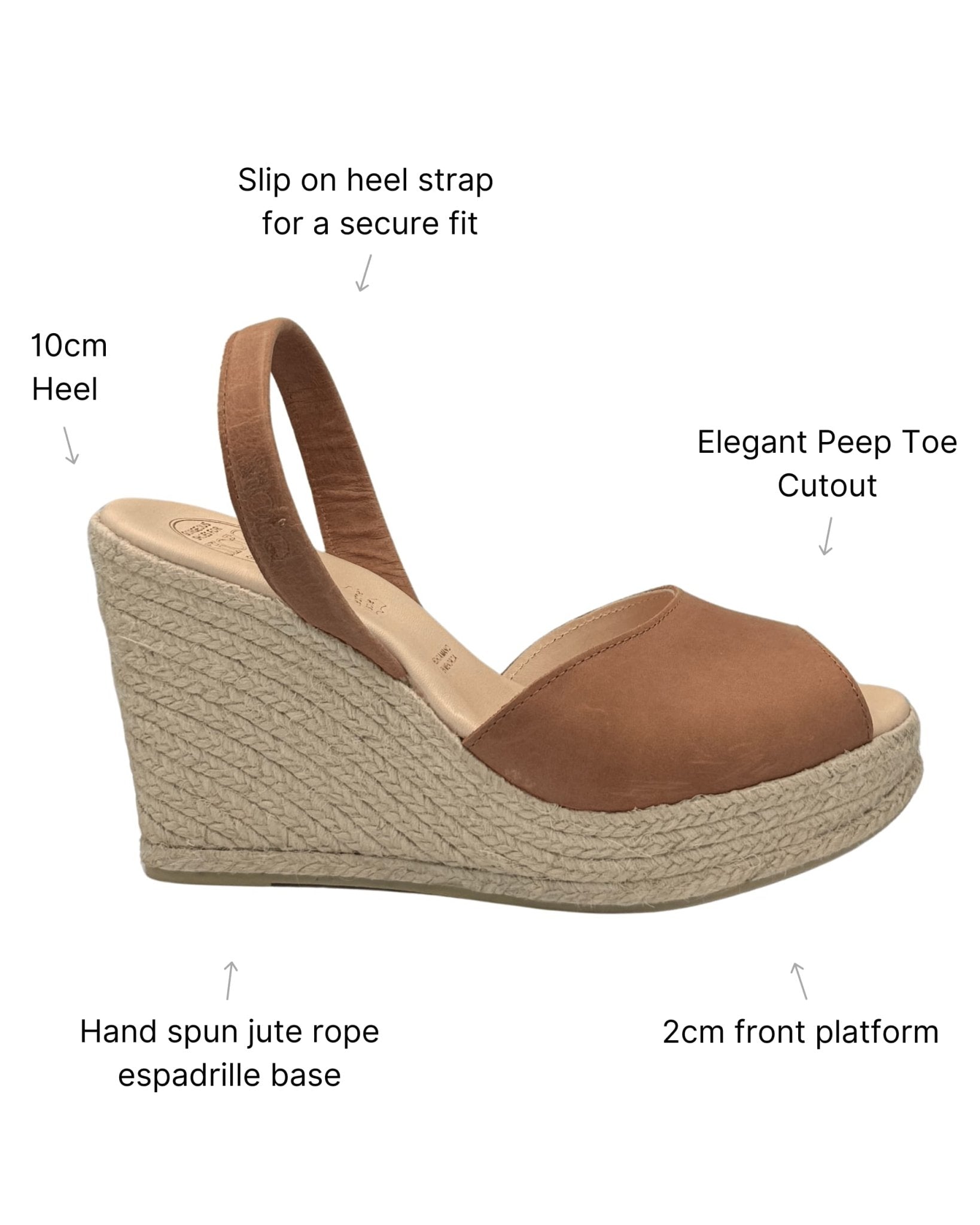 Roxy Espadrille Wedge in Chocolate - Shoeq