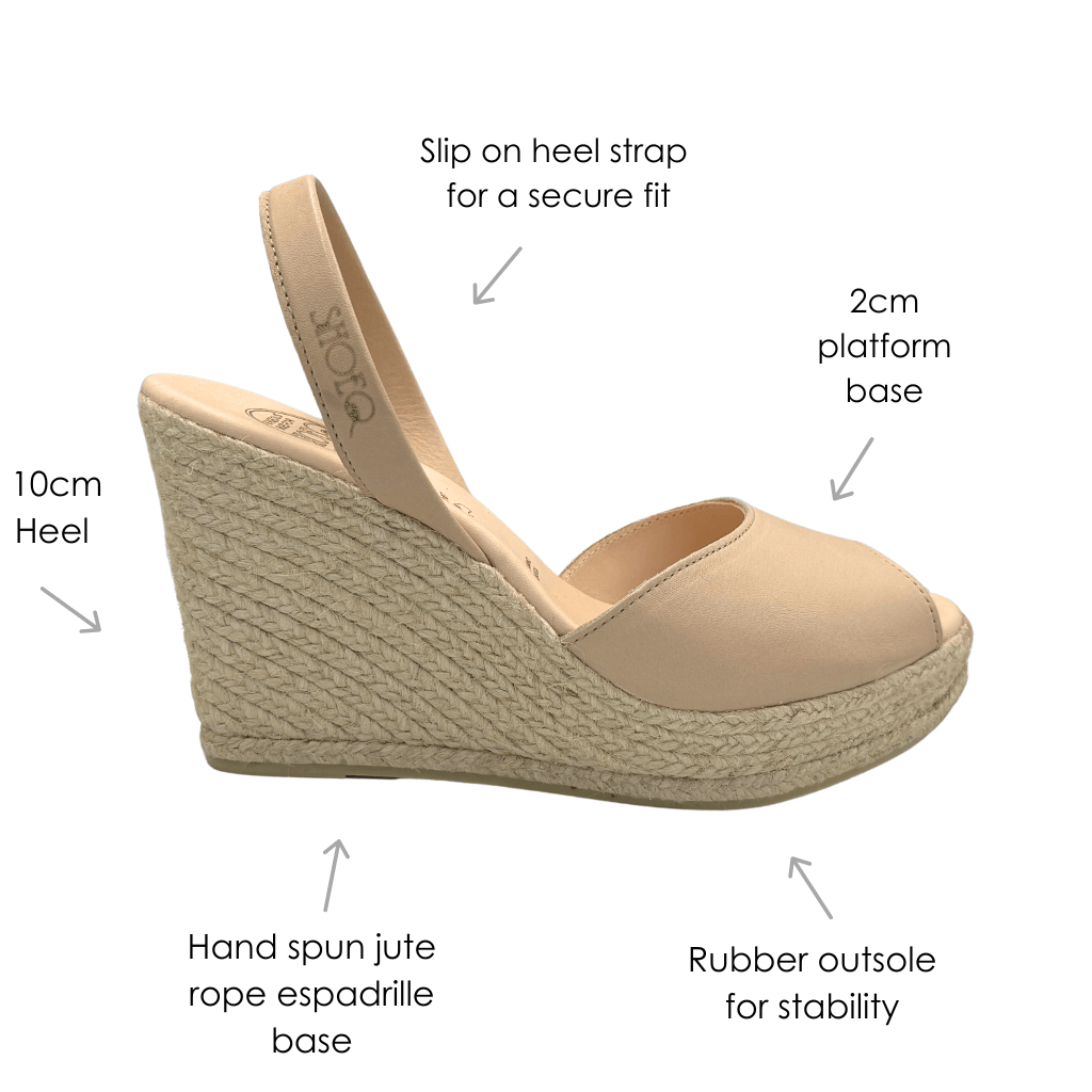 ROXY ESPADRILLE WEDGE IN LATTE - Shoeq