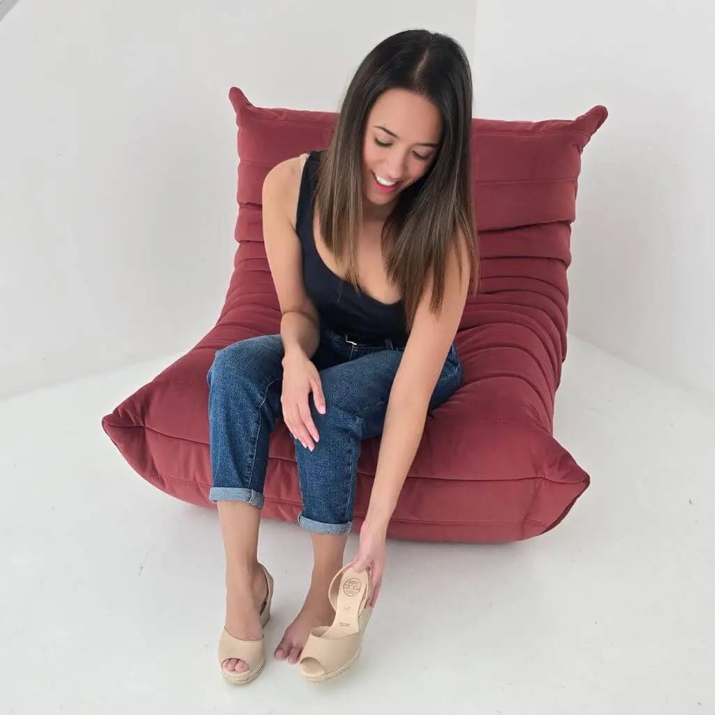 ROXY ESPADRILLE WEDGE IN LATTE - Shoeq