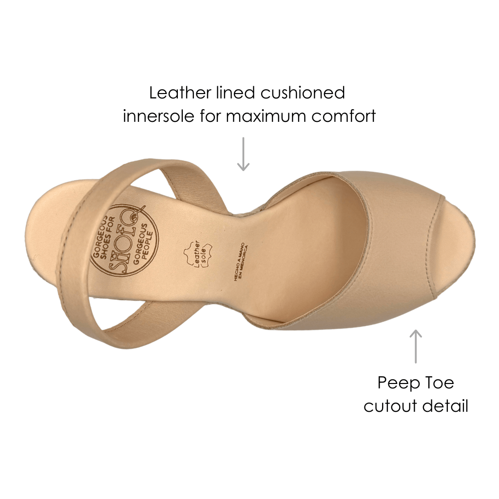 ROXY ESPADRILLE WEDGE IN LATTE - Shoeq