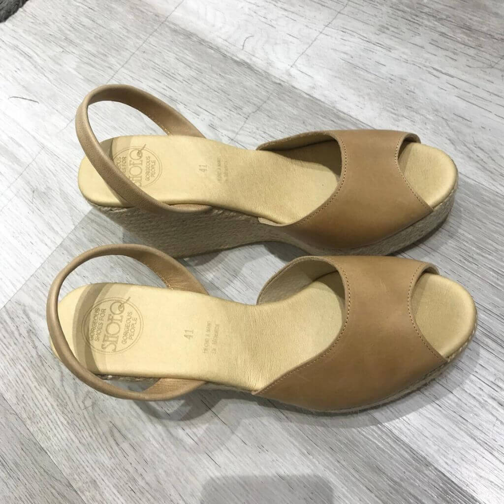 Roxy Wedge ('23 Edit) in Caramel - Outlet Item - Size 41 - Shoeq