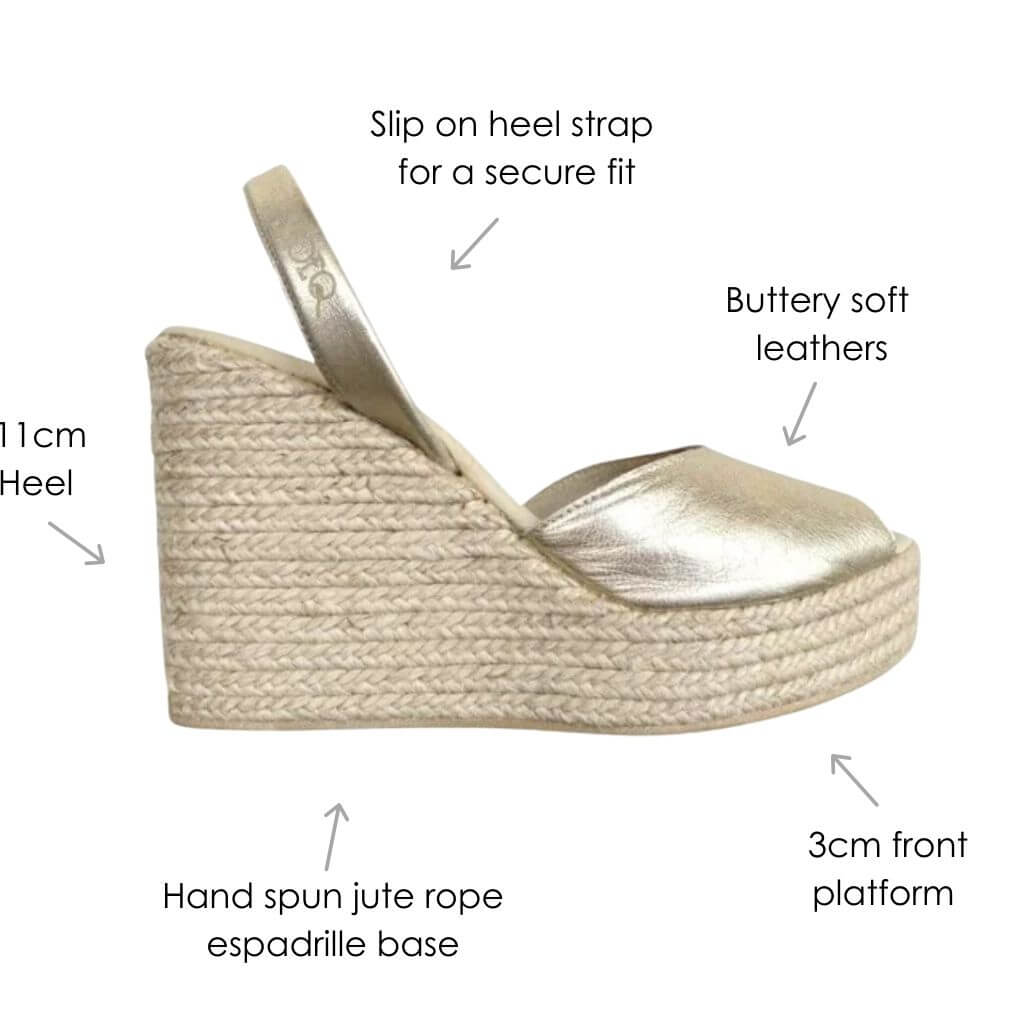 Roxy Wedge ('23 Edit) in Champagne - Shoeq