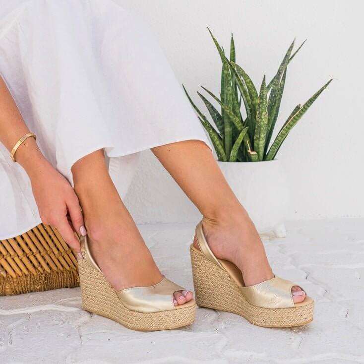 Roxy Wedge ('23 Edit) in Champagne OUTLET - Shoeq