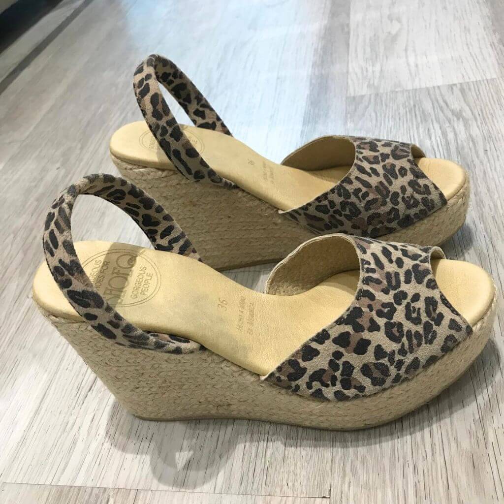 Roxy Wedge in Dark Leopard ('23 Edit) OUTLET - Size 36 - Shoeq