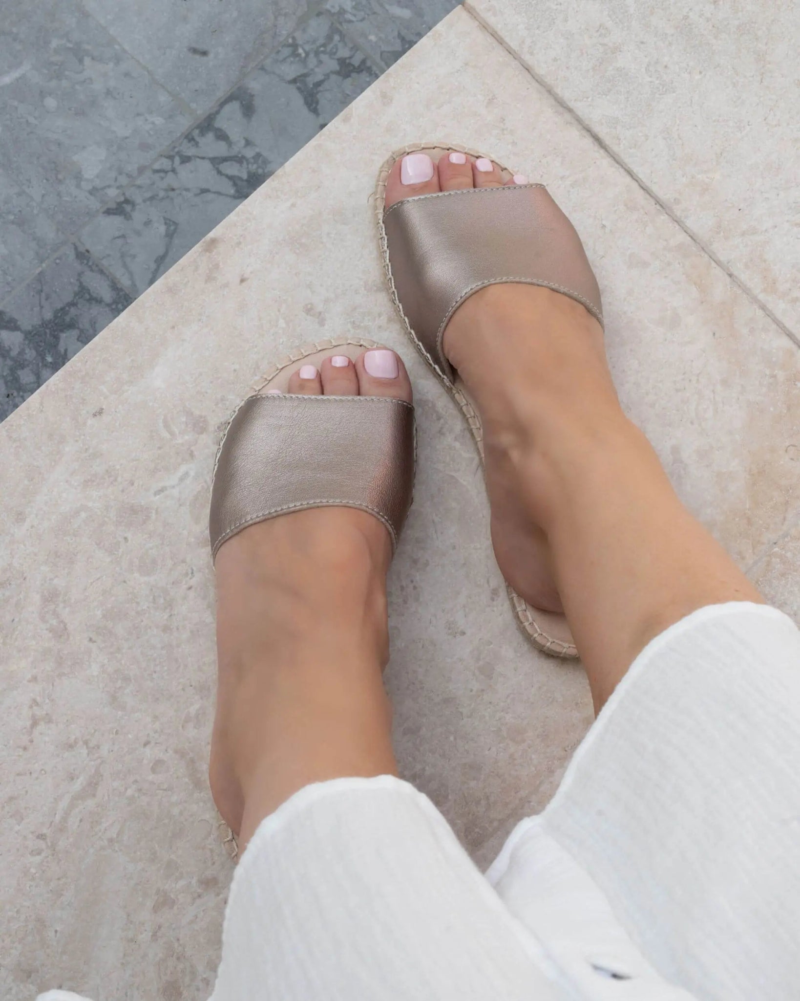 Summer Espadrille in Bronze - Shoeq