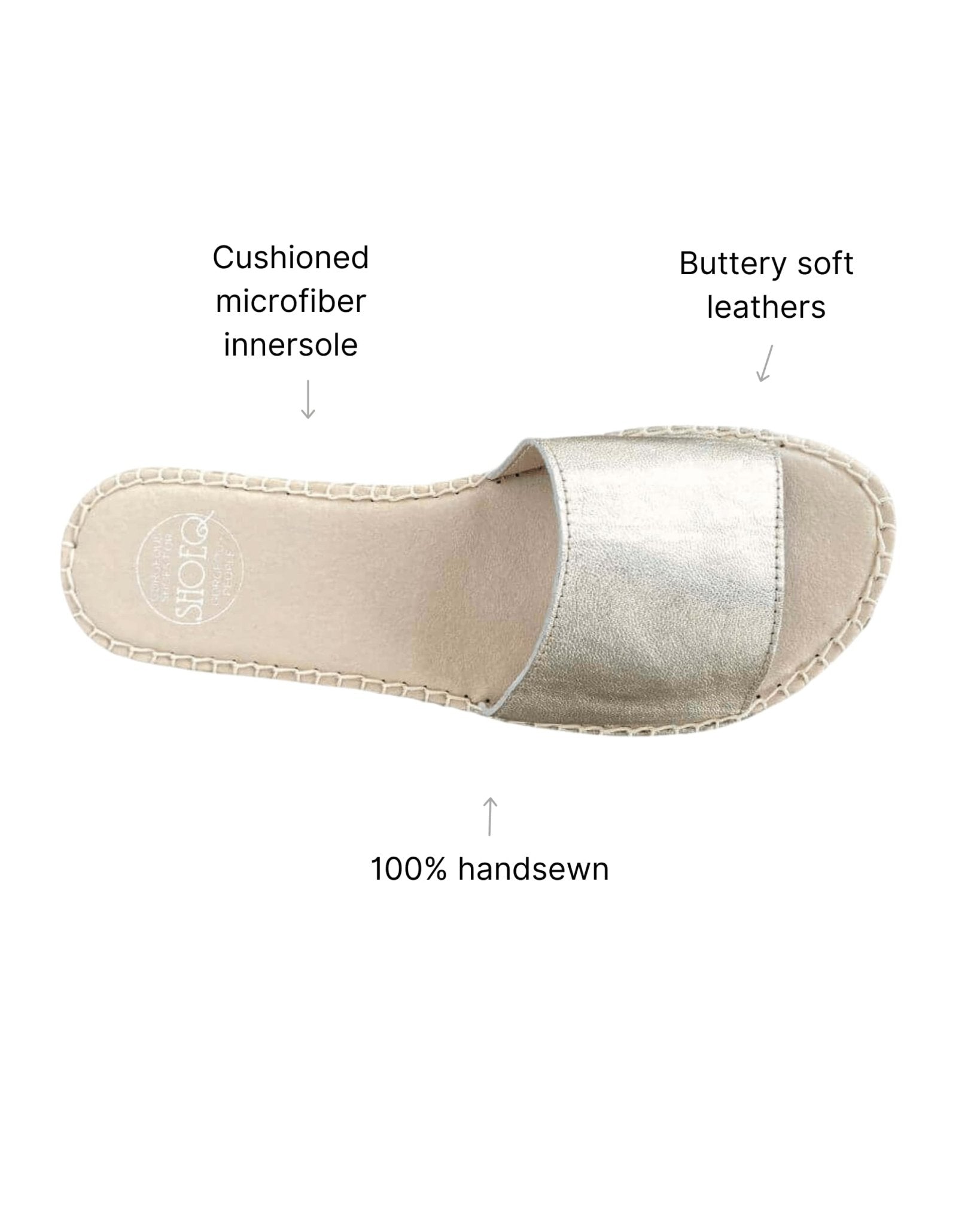 Summer Espadrille in Champagne - Shoeq