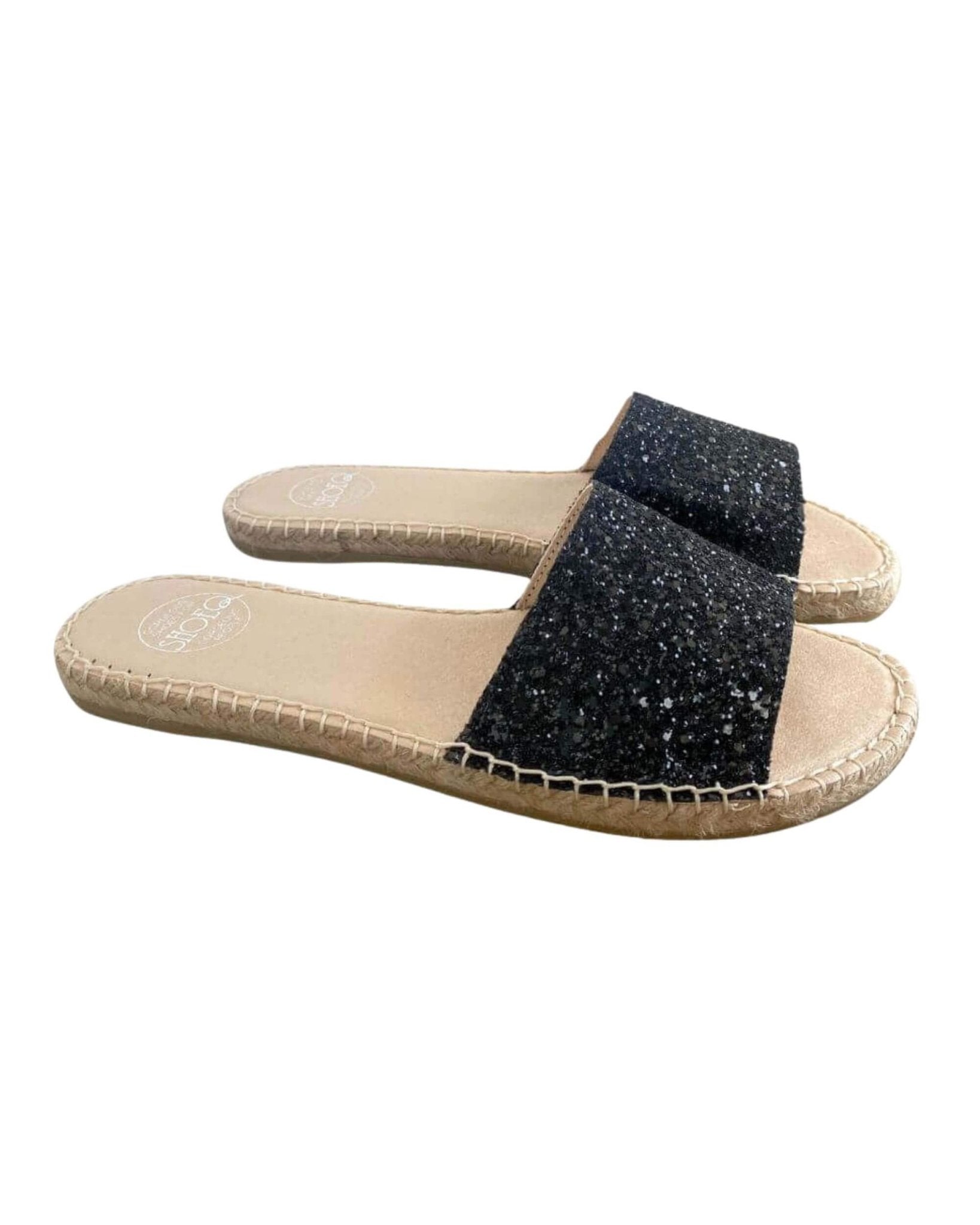 Summer Espadrille in Midnight Glitter - Shoeq
