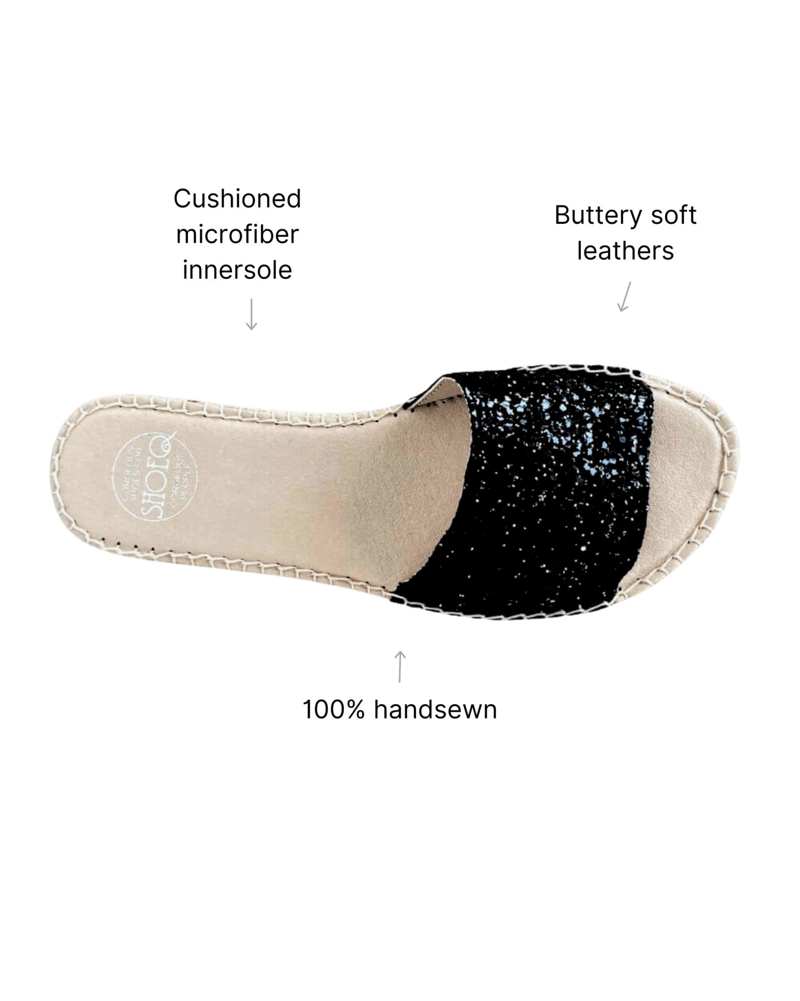 Summer Espadrille in Midnight Glitter - Shoeq