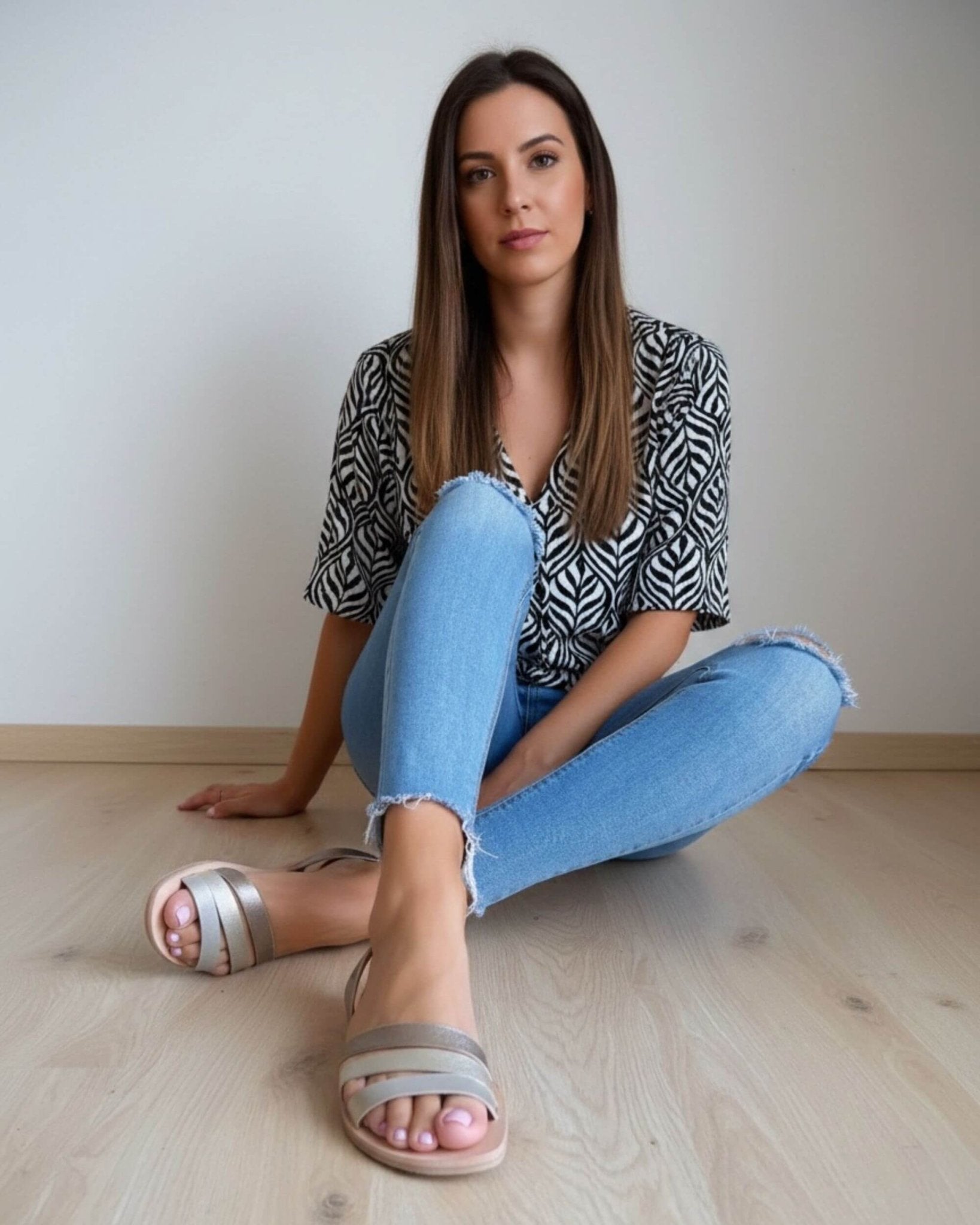 Sunkissed Avarca Bronze leather flat sandal Government of Menorca certified handmade - Shoeq