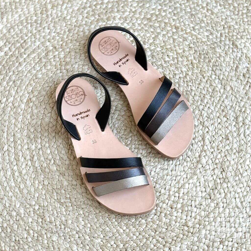 Sunkissed Avarca in Charcoal - Shoeq