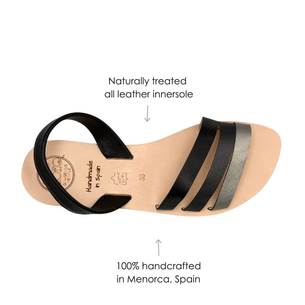 Sunkissed Avarca in Charcoal - Shoeq