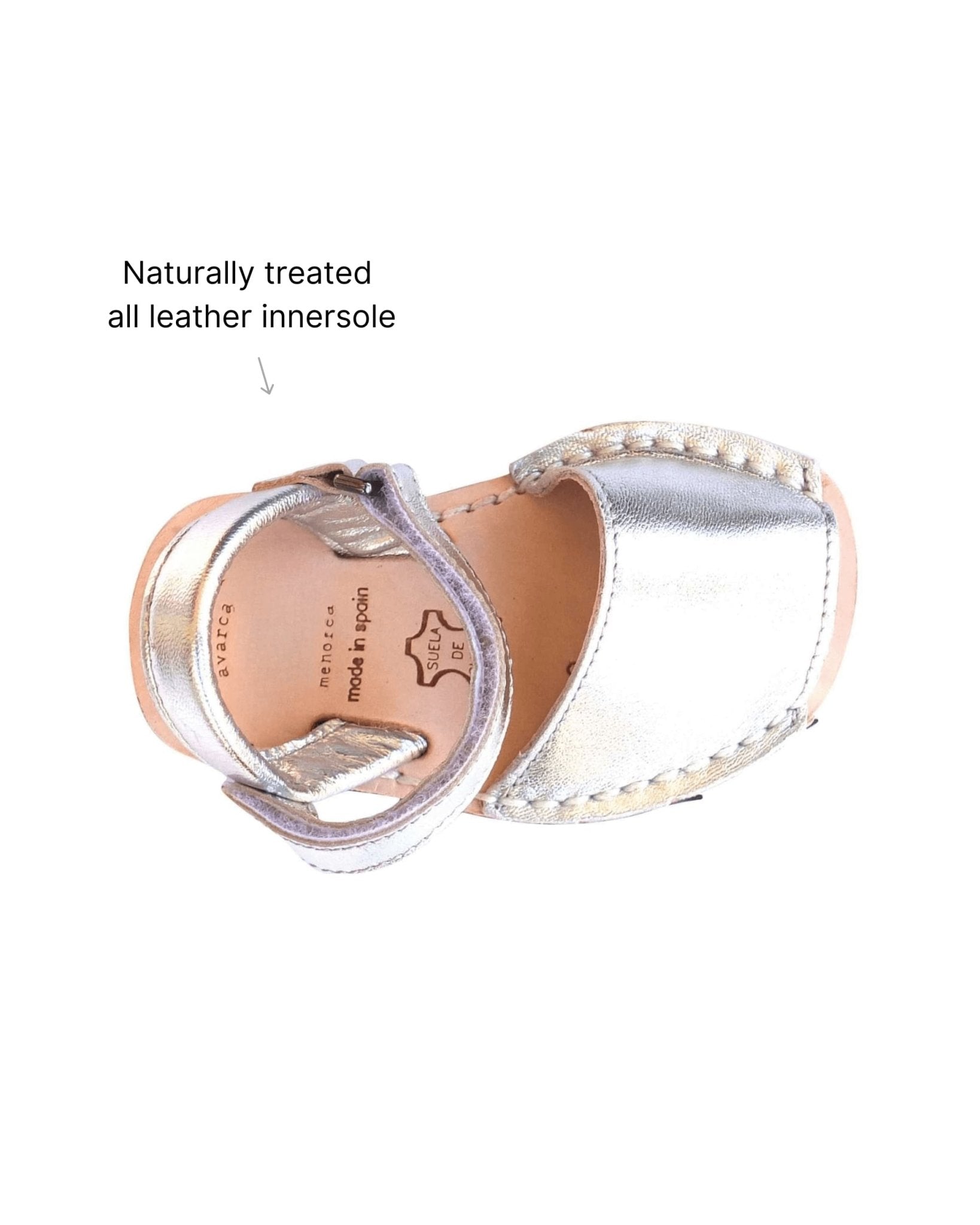 Toddler Avarca in Metallic Silver - Shoeq