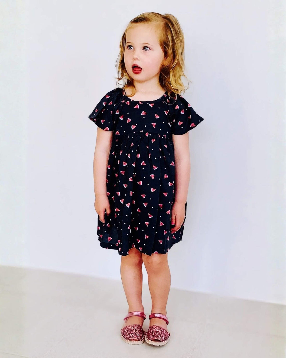 Toddler Avarca in Pink Glitter - Shoeq