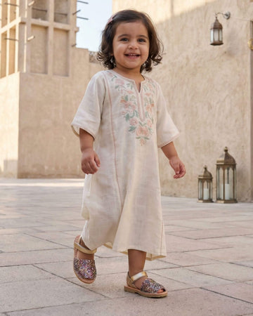 Toddler Avarca in Rainbow Gold Glitter - Shoeq