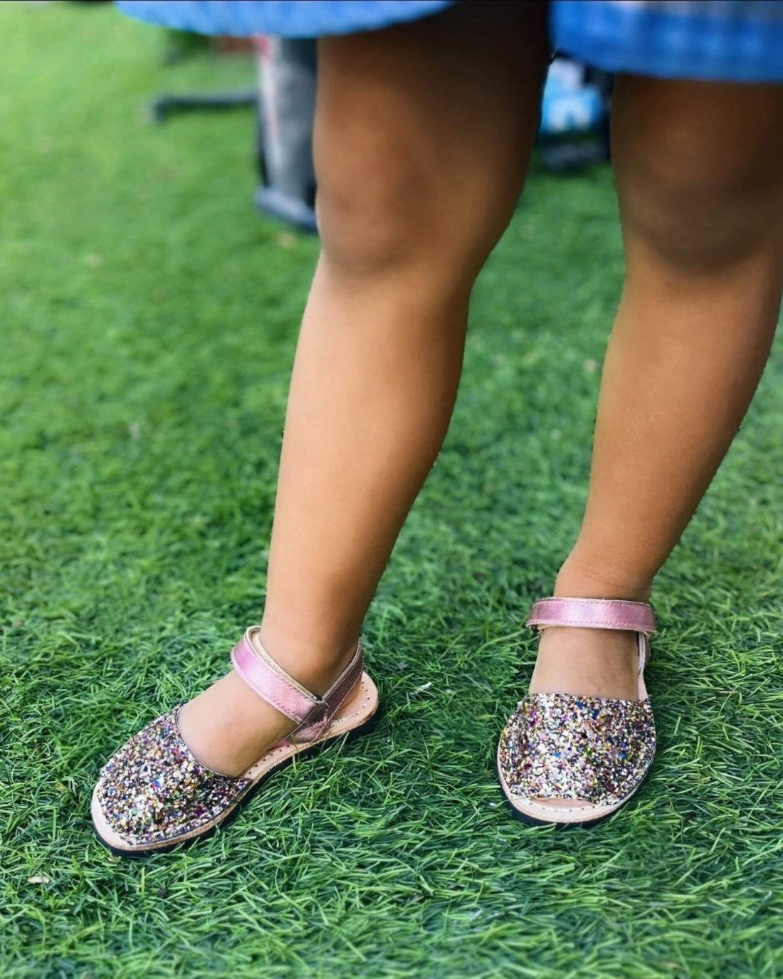 Toddler Avarca in Rainbow Pink Glitter - Shoeq