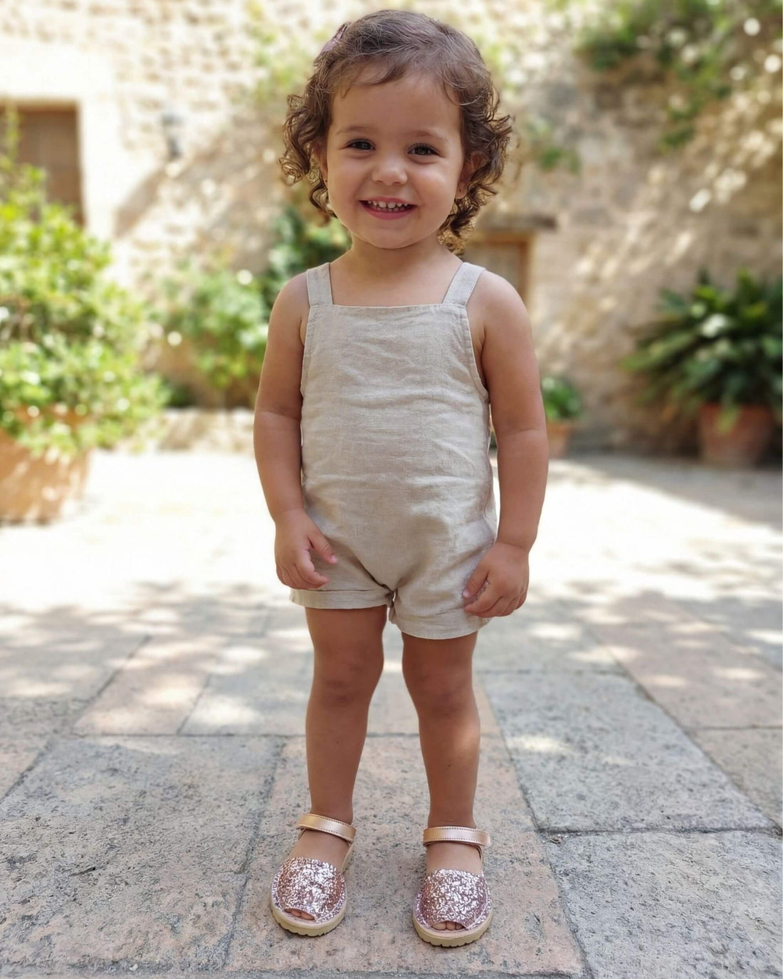 Toddler Avarca in Rose Gold Glitter - Shoeq