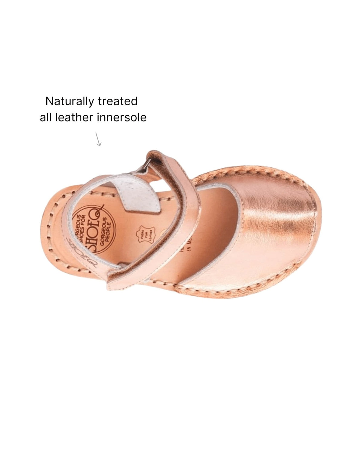 Toddler Avarca in Rose Gold Metallic - Shoeq