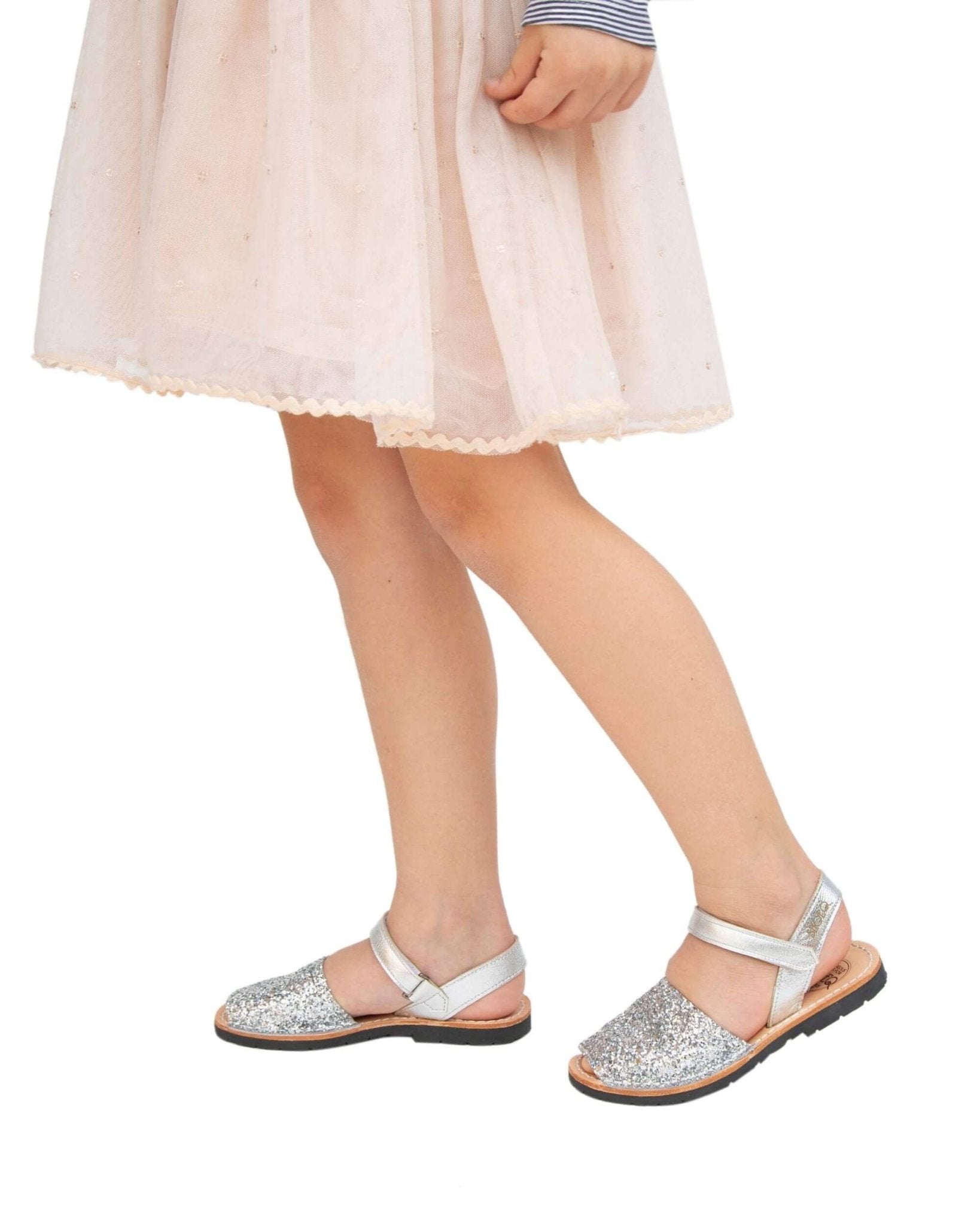 Toddler Avarca in Silver Glitter - Shoeq