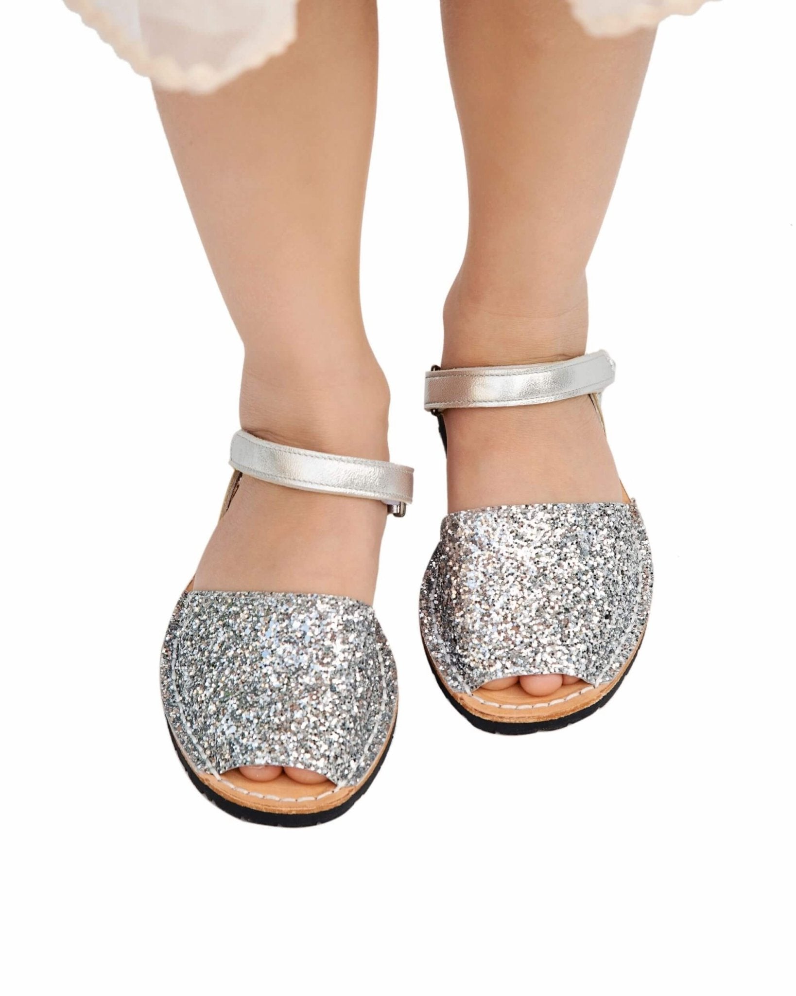 Toddler Avarca in Silver Glitter - Shoeq