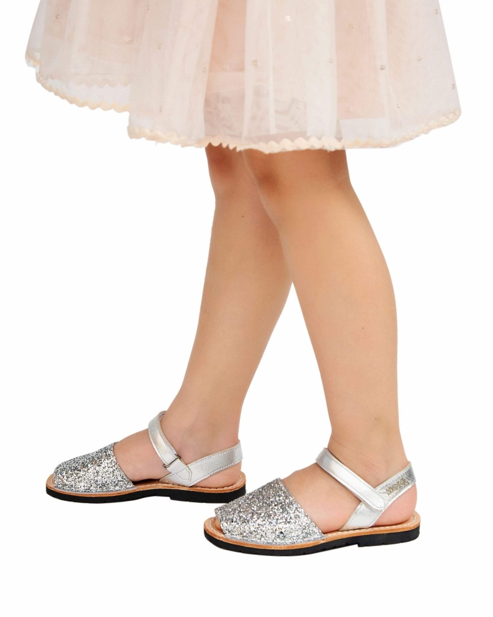 Toddler Avarca in Silver Glitter - Shoeq
