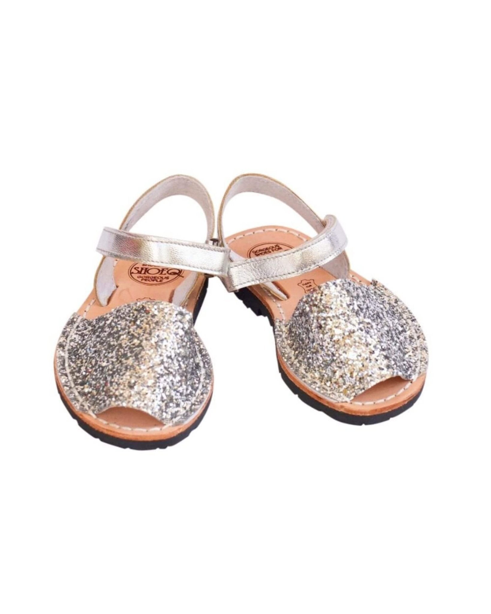 Toddler Avarca in Silver Glitter - Shoeq