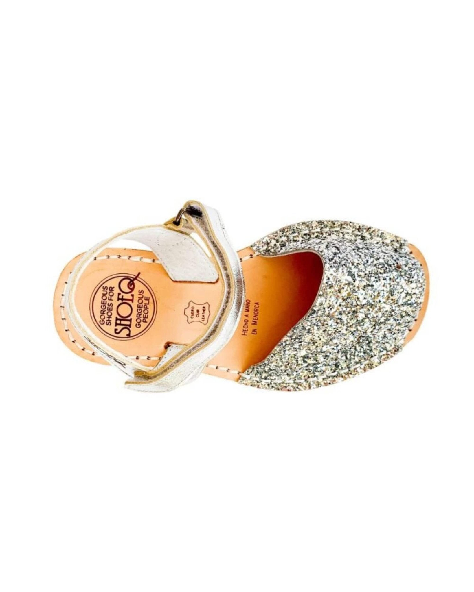 Toddler Avarca in Silver Glitter - Shoeq