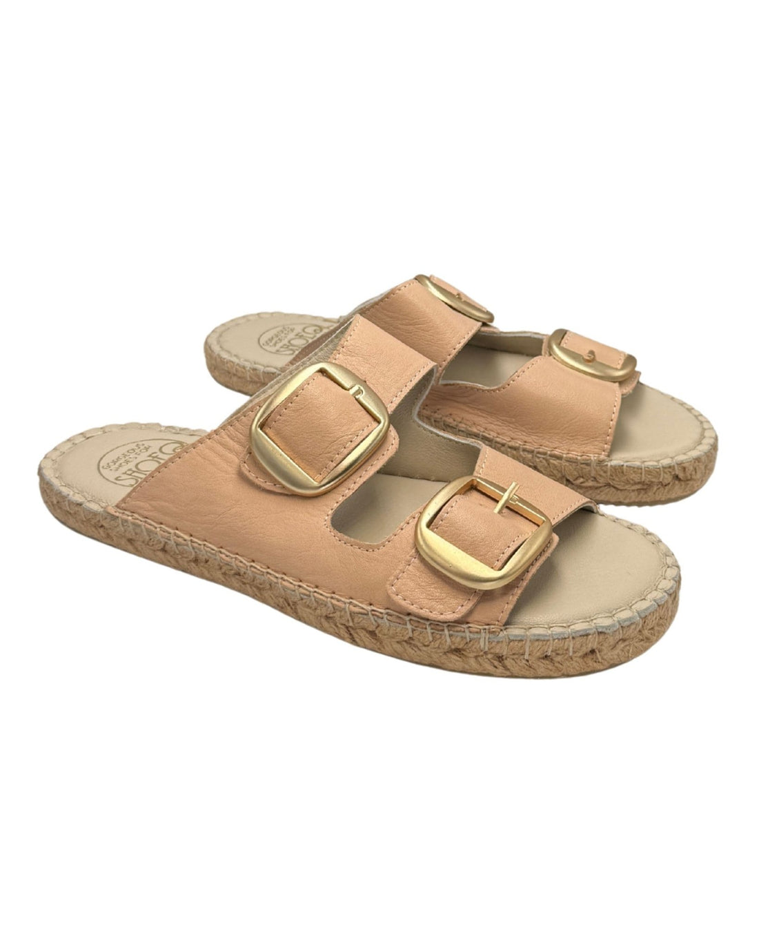 Urban Espadrille Slide in Caramel - Shoeq