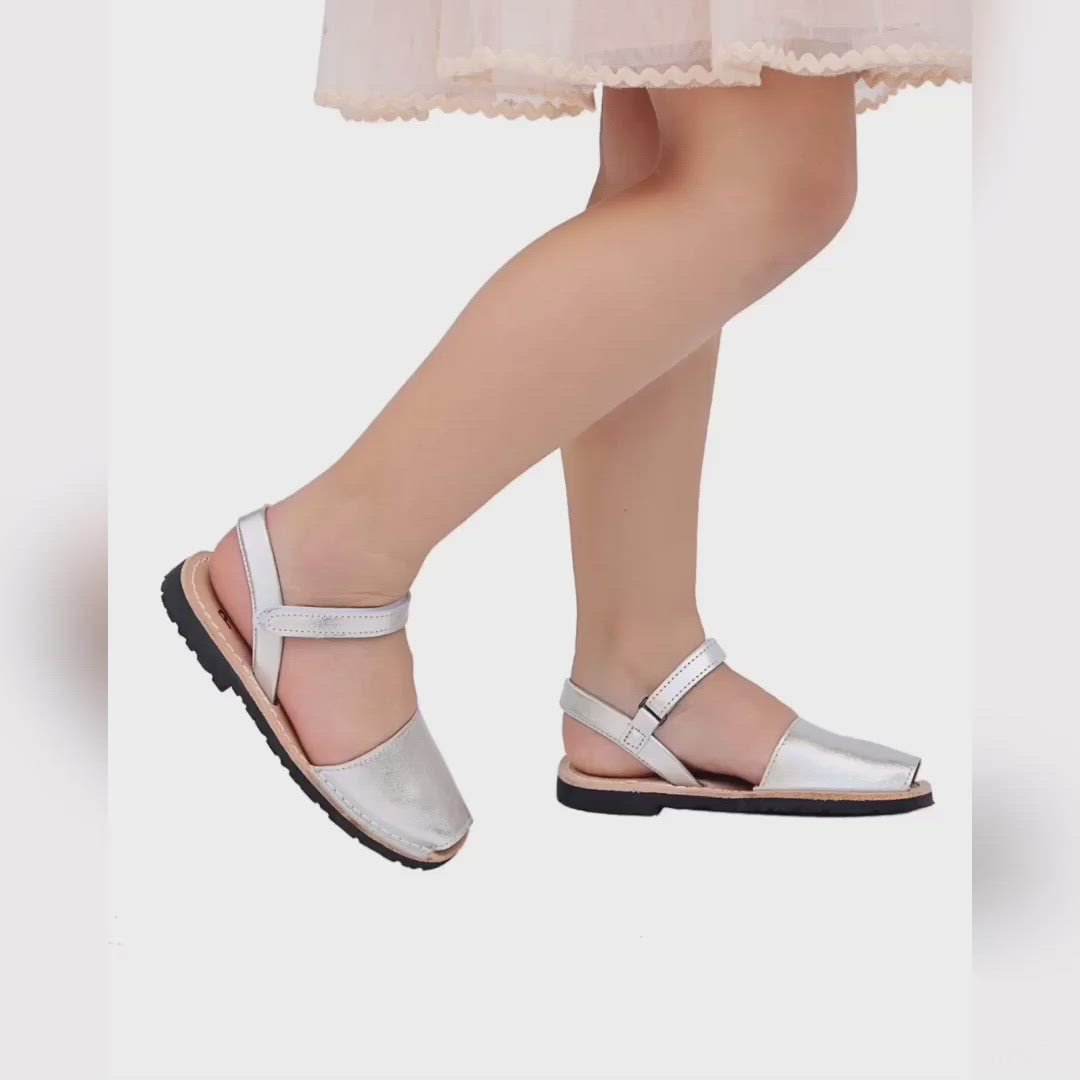 Toddler Avarca in Metallic Silver